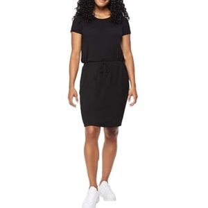 32 Degrees Black T-Shirt Dress Large